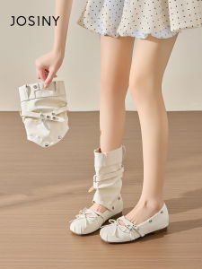 Josiny | Heel Height Increasing Ballet Flat Women 3D Layer Short Boot Soft Sole