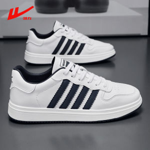 Warrior Mens Shoes 2024 New Arrival Autumn White Sports Running Shoes Mens Student 46 Extra Large Size Casual White Shoes