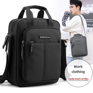 Casual Canvas Oxford Fabric Mens Shoulder Bag Crossbody Bag Stylish Trendy Brand Business Leisure Handbag Small Size