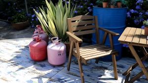 Natural Solid Wood Folding Garden Table and Chairs Outdoor Garden Dining Set Coffee&Tea Table Chair Set