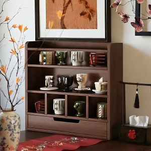 OYIla | Solid Wood Desktop Multi-level Cup Storage Rack