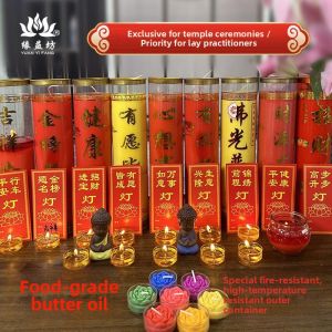 HUAYASEN | Long Burning Smokeless Temple Candle 7 Days and Nights