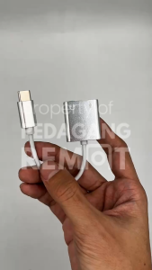 USB Eksternal Tipe C Soundcard 3.5mm AUX & Microphone / External USB Type C Sound Card MU1