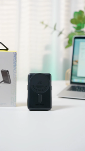 AWEI PA-25 10000mAh Magnetic Wireless 15W + 22.5W Fast Charging Powerbank with Stand and Built-In Cable