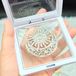 Dokoh Pin Songkok Tanjak Samping Premium Nikah Raya Tradisional Melayu Batu Korea Brooch [5cm]