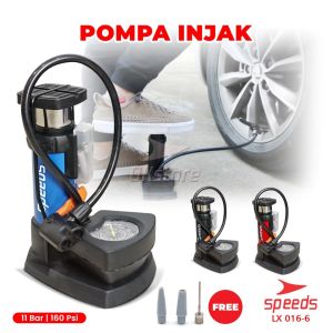Promo Pompa Angin Mini Pump Portable Manual Untuk ban Sepeda Bola mobil motor Bonus Pentil Adaptor