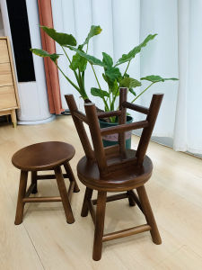 Skin1004 | Multifunctional Wooden Stool for Home Entryway Shoe Changing and Kids Seat