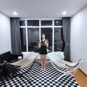 Bộ Võng Hình Bán Nguyệt An Bình Lắp Ráp Hàng Chính Hãng Khung Thép Mạ Kẽm Sơn Tĩnh Điện Chịu Lực 250kg Lưới Võng Hàn Quốc Chất Liệu Polyester Siêu Bền