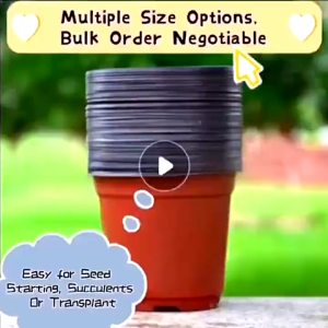 【10PCS/SET】Flower Pot Plastic Nursery Pots Seedlings Flower Plant Container Garden Seed Planting Plant Plastic Flower Pots Seedlings Indoor And Outdoor Plants Seedling Flower Pots Premium Plant Nursery Pots Succulent Plastic Flower Pot