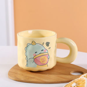 Cute Nifty Dinosaur Mug with Lid and Spoon
