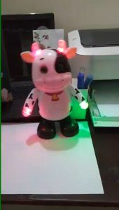 Đồ chơi bò sữa nháy múa phát nhạc có đèn vui nhộn Bò con nhảy theo nhạc ngộ nghĩnh cho bé Bi Bo Shop