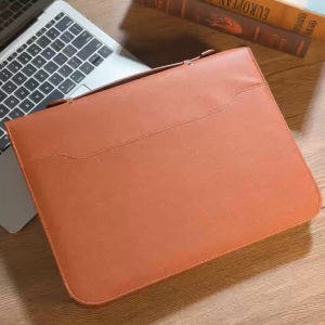 【COD + Local Seller】Vegan Leather Folder Zippered Closure Portfolio for Business IPad/Table and Card Interview Resume Binder