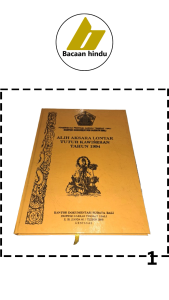 Buku Alih Aksara Lontar Tutur Kawisesan Agama Hindu Bali