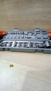 27pc Kunci Sock Sok Socket 27 Pcs KENMASTER Lengkap Box Plastik Full Set