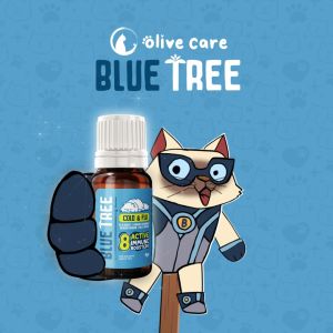 Olive Care Vitamin Obat Kucing BLUE TREE Cold & Flu dengan 8 Bahan Aktif Immune Booster untuk Mengatasi Sakit Flu & Pilek Berat Hidung Tersumbat Bersin-Bersin Mata Berair Basmi Bakteri dan Virus Tingkatkan Sistem Imun/Daya Tahan Tubuh