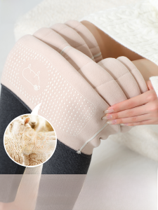 miiow | Tall Womens Wool Pants Fleece Lined Extended Length Thickened Silk Autumn Winter Warm Cotton Underwear for Outer Wear