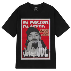Sanrio | French Rapper Vote JUL Fashion Graphics T-shirts Men Women Hip-hop T-shirt Short-sleeved Casual T Shirt Streetwear Clothing