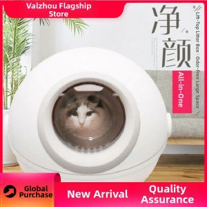 QUEZHOU | Odor-blocking No-spill Large Cat Litter Box