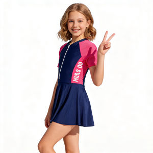 Anti-leak Padded Girls One-piece Swimsuit