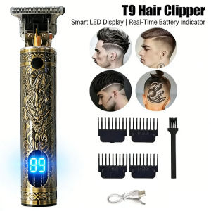 2026 Professional T9 Hair Clipper/Accessories | Beard/Body/Hair Trimmer | USB Fast Charging | Precision Electric Shaver for Men