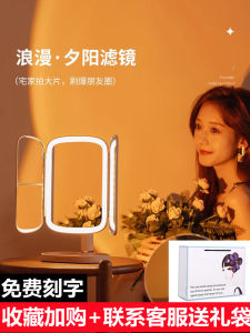 Birthday Gift Makeup Mirror for Women Girlfriend Friend Best Friend High-End Desktop Single-Sided Mirror Practical Tool