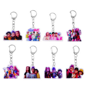 New Saja Boys Kpop Demon Hunters Huntrix Mystery Keychains Accessories Rumi Zoey Jinu Mira Key Ring Acrylic Keyrings Fans Gifts