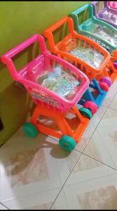 Mainan Keranjang Belanja Anak / Mainan Troli Dorong Ukuran Besar