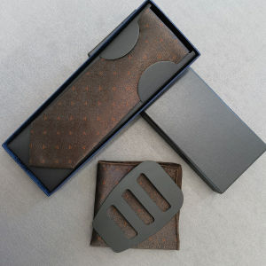 Luxury Tie Set Red Blue Brown Stripe Solid Color Necktie Pocket Square Holder Square Set With Box For Man