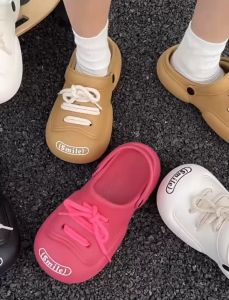 Midsummer รองเท้าแตะหัวโต รองเท้าแตะแฟชั่นผู้หญิง พื้นหนา ใส่สบาย มีรัดส้น ราคาเข้าสูง #sy154