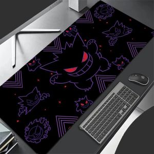 Bandai | Gaming Mouse Pad Large Gamer XXL Pokemon Gengar Keyboard Desk Mouse Mat Carpet Rubber Tapis Souris Gaming Notbook Pc Mousepad
