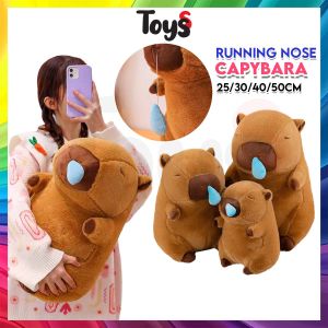 🍊Toyss Running Nose Capybara Plushie Patung Capybara Capibala Capybara Doll Kapibala Stuffed Toy Animal Plushie卡比巴拉玩偶水豚君