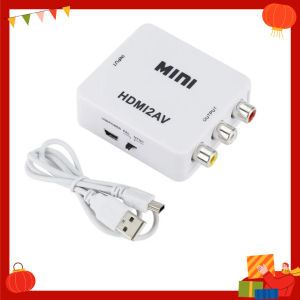1080P HDMI-compatible to RCA Converter AV/CVSB L/R Video Box HD 1920*1080 HDMI2AV Support NTSC PAL Output HDMI To AV