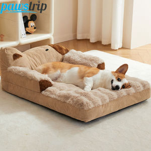 Soft Plush Dog Bed Sofa Winter Warm Pet Sleeping Mat for Small Medium Dogs Cats Removable Puppy Bed Luxury Cozy Cat Sleeping Bed