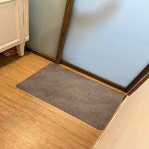Anti-Slip Rubber Floor Mat Quick Dry Bathtub Foot Mat Kitchen Bathroom Mat Super Absorbent Mat