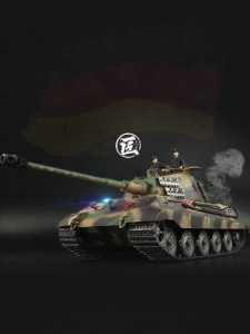 TANKZHANG | Realistic King Tiger Henschel Heavy Tank Metal Radio Control Model 1/16 Emit Smoke