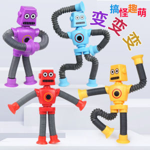 Flexible Robot Toy for Girls Creative Stretchable Absorber Toy Long Neck Giraffe Cartoon Stress Relief Toy Children Plaything