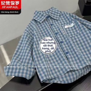 JIFANPAUL | New Fashionable Casual Grid Shirt Outerwear for Kids