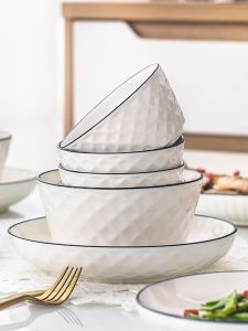 YICHEN | Simple Japanese Ceramic Tableware Set Plate Bowl