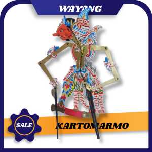 KARTOMARMO (KURAWA) TOKOH WAYANG KULIT WAYANG MAINAN BAHAN KERTAS KARTON DUPLEK
