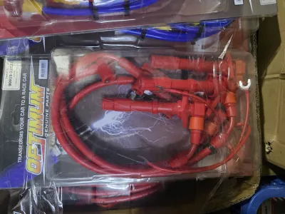 Spark plug cable(High Tension wire) 90919-22327 Optimum Toyota Corolla 1993-2000 High temp red colour