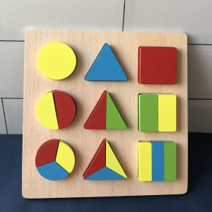 MENGTELI | Cognitive Development Montessori Geometric Shapes Puzzle 1-3 Years