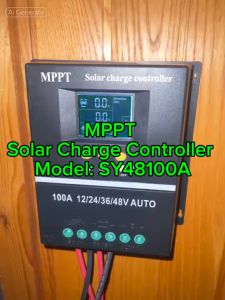 COD Solar Charge Mengatur Kontroler USB Panel Tenaga Solar PWM Dual USB Auto 12V/24V/36V/48V 100A