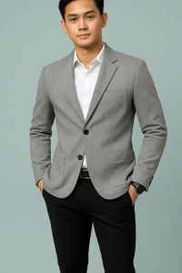 Áo vest nam blazer nam chất liệu Nỉ dày dặn sang trọng lịch lãm đạm chất Nam thần mã H52