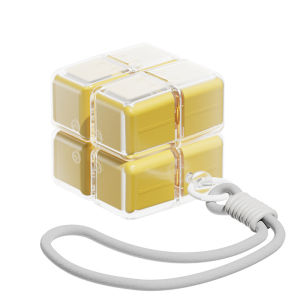 Newest Pill Box with Lanyard 8grid Magic Cube Magnetic Portable Medicine Dispenser Case for Pocket Travel Vitamin Tablet Storage