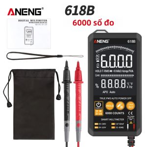 ANENG | Máy Đo Vạn Năng Kỹ Thuật Số ANENG 618 Chuyên Nghiệp Màn Hình Cảm Ứng Thông Minh Đo Dòng Điện AC/DC True RMS Đo Tụ Điện Tần Số Đo Điện Áp Không Tiếp Xúc (NCV) Dùng Cho Điện.