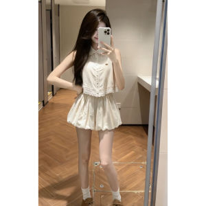 Y6Y | Sleeveless Two Piece Outfit French Style Dress