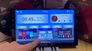 【ส่วนลด 50%】2025 (4G Ram + 64G ROM) 9นิ้ว Android 2Din Car Radio เครื่องเล่นวิดีโอมัลติมีเดียสเตอริโอรองรับ FM GPS AHDDSP WifiBluetoothMirrorlink แบ่งจอได้ ดูYouTubeได้ เครื่องเสียงรถยนต์