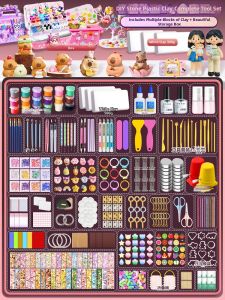 Childrens DIY Clay Materials Package White Non-bake