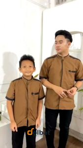 Baju Koko Ayah Dan Anak Terbaru Bahan Catton Lengan Pendek Spesial Ramadhan Khozens Store