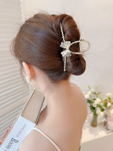 Large Metal Butterfly Leaf Shark Clamp Hair Accessories Popular Internet Red Headwear Alloy Hair Clips Fashionable Hair Grips